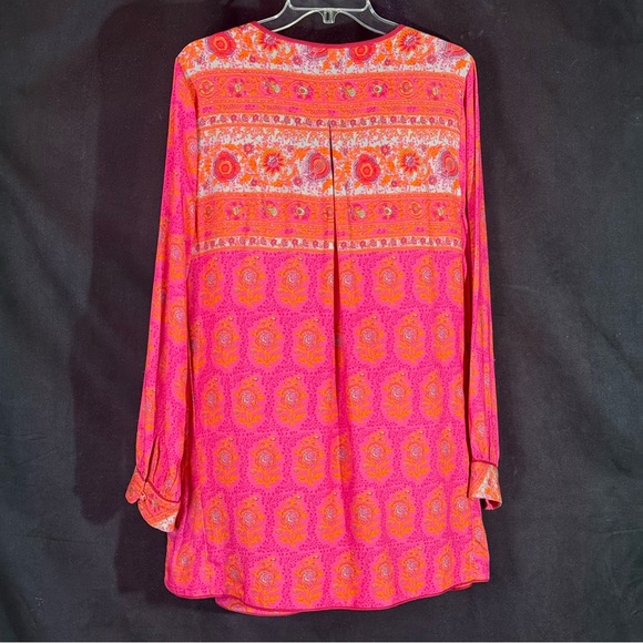 Soft Surroundings Bohemian Pink and Orange Women's Tunic - Picture 2 of 10